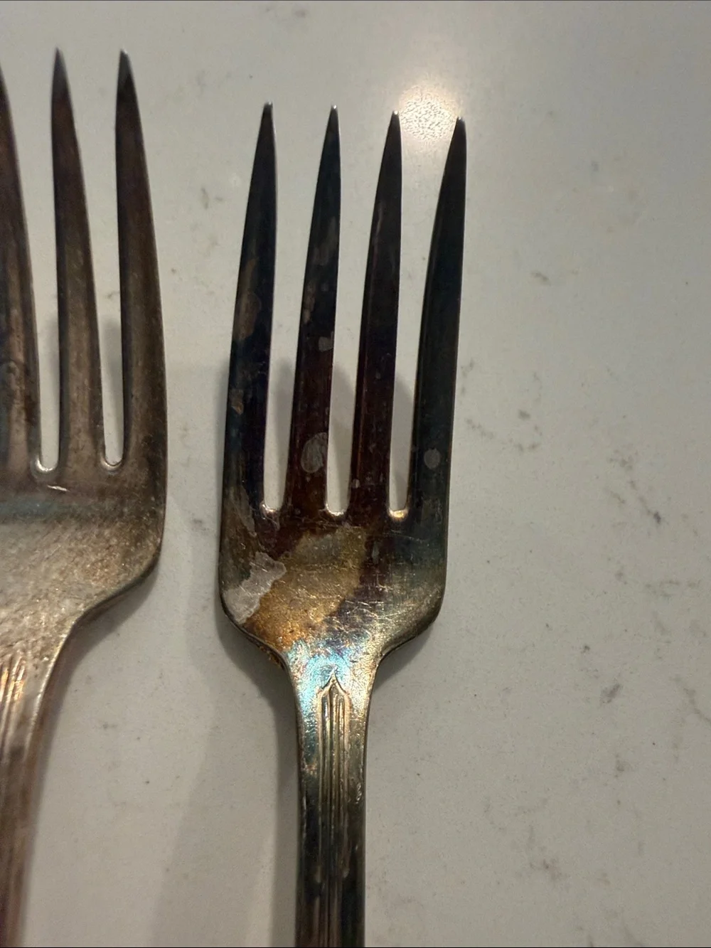 Vintage extra plate IS forks